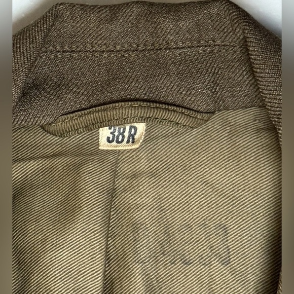 WWIl Ike Jacket Vintage 1947 Army 38R Garrison
Cap 43rd Infantry Radio Sergeant - Picture 11 of 13